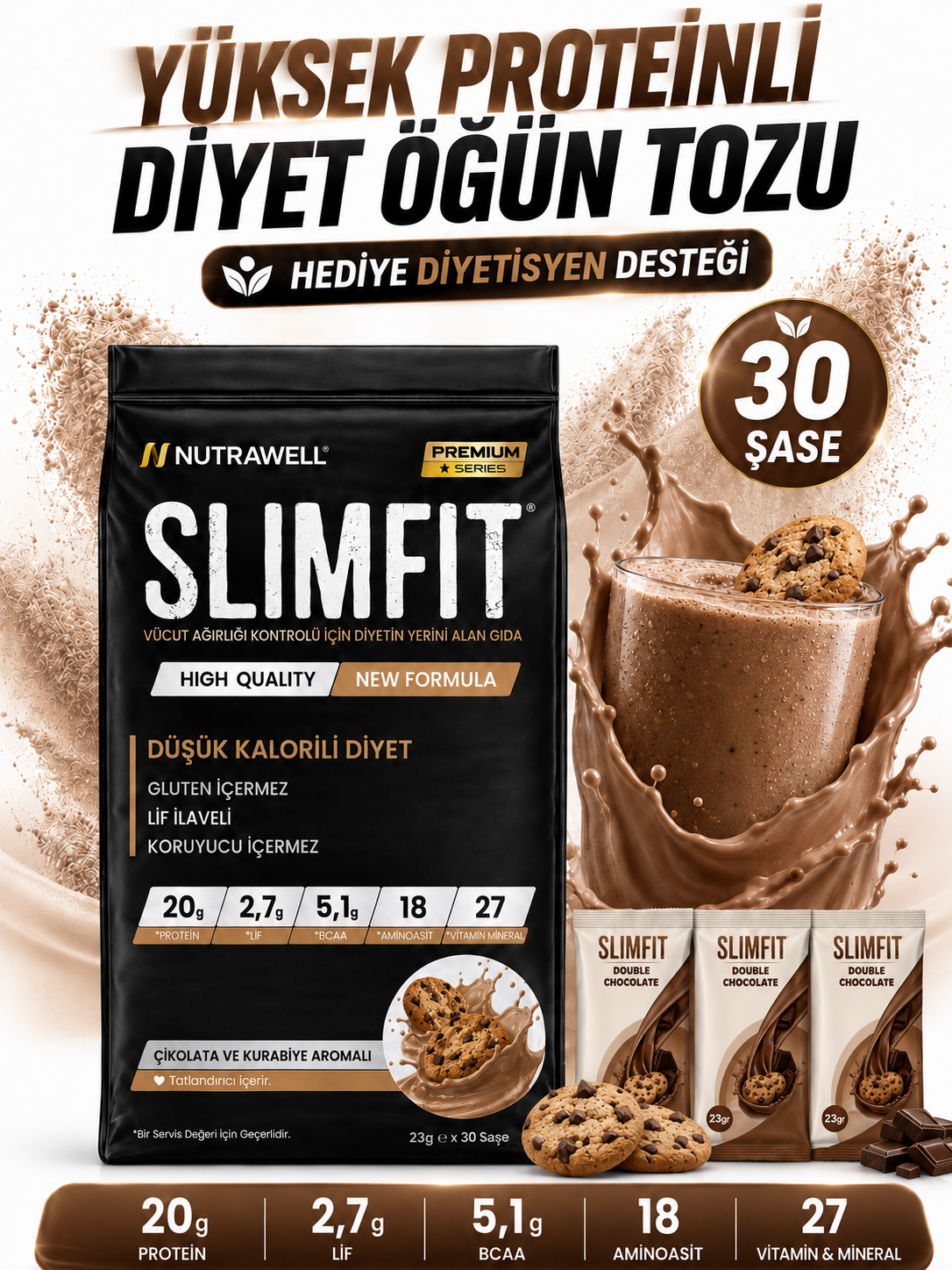SLIMFIT Kurabiye  Aromalı