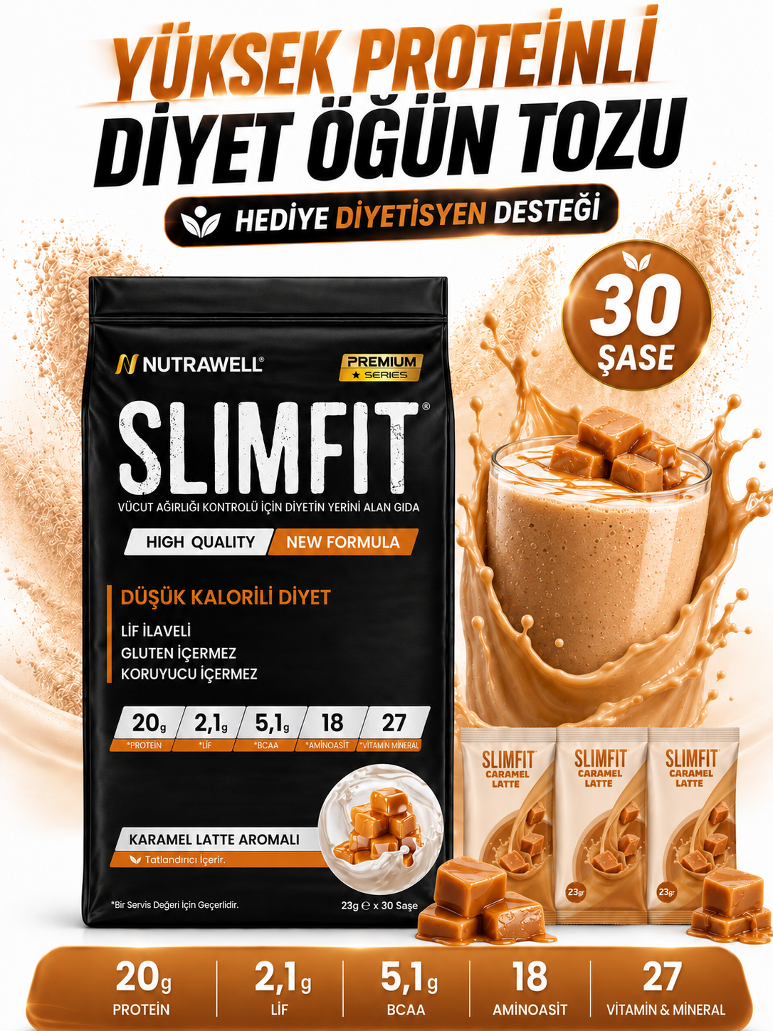 SLIMFIT Karamel Latte