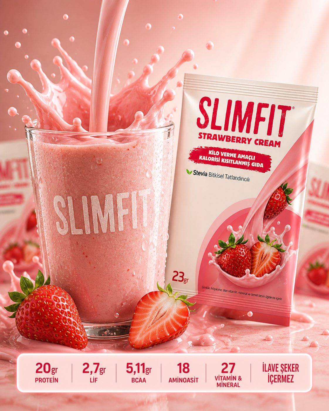 SLIMFIT  Çilek 10lu