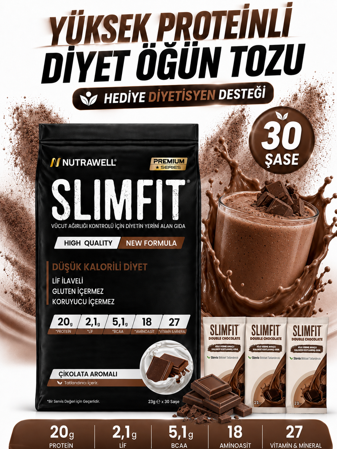 SLIMFIT Yoğun Çikolata