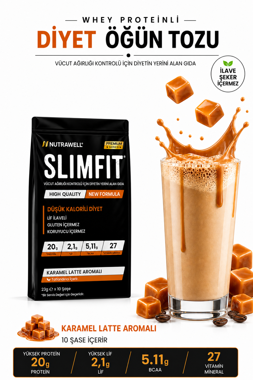 SLIMFIT Karamel Latte 10lu