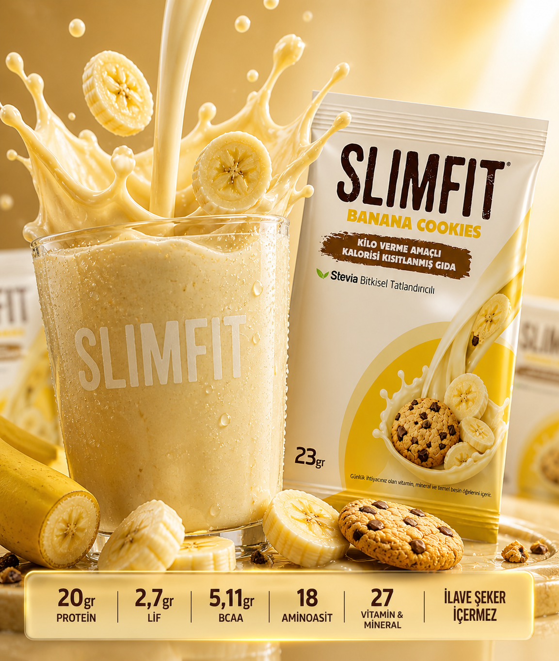 SLIMFIT Muz&Kurabiye