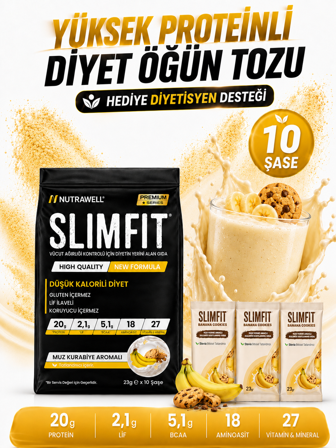 SLIMFIT Muzlu 10lu